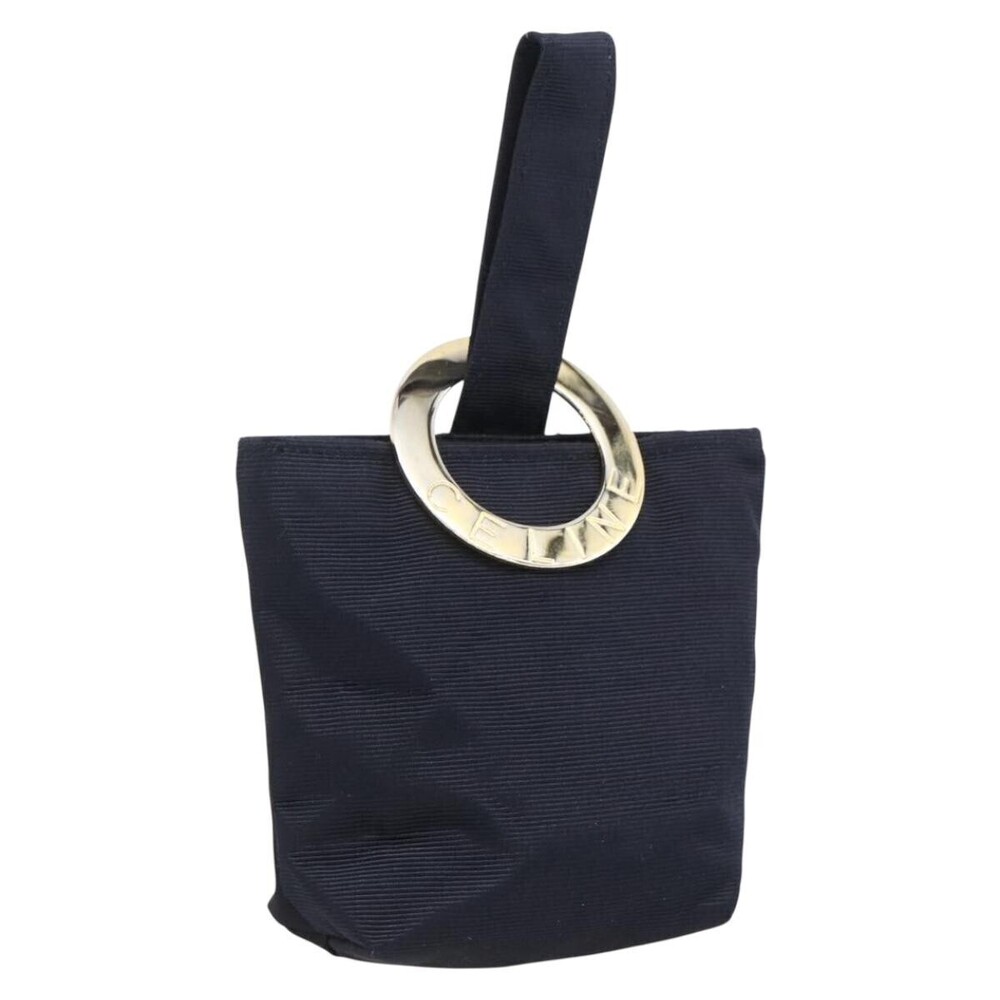 Celine Marin Wristlet Canvas with Leather Small